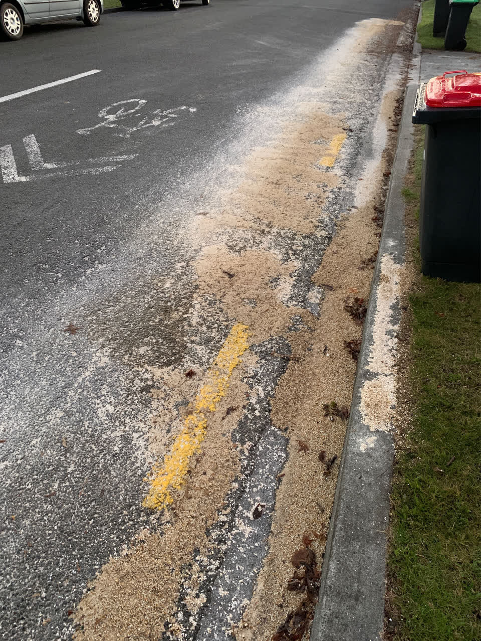 The photograph attached to this roading/streets report