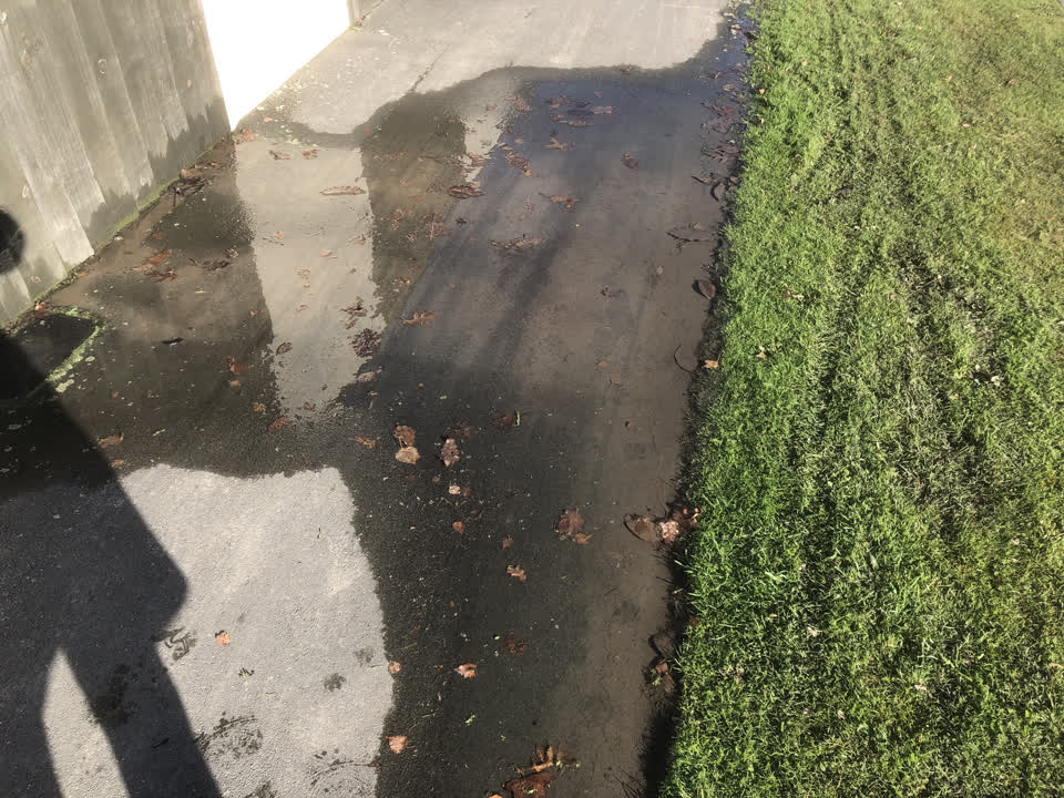 The photograph attached to this flooding report