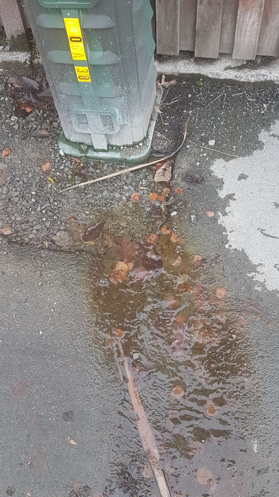 The photograph attached to this wastewater/stormwater report