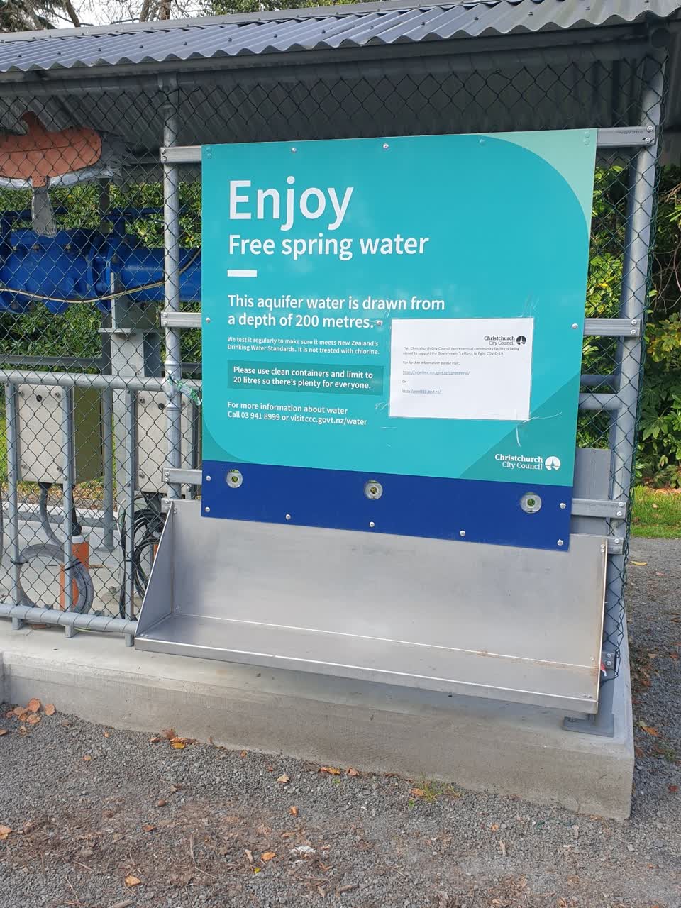 The photograph attached to this water supply report
