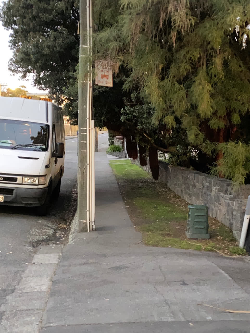 The photograph attached to this roading/streets report