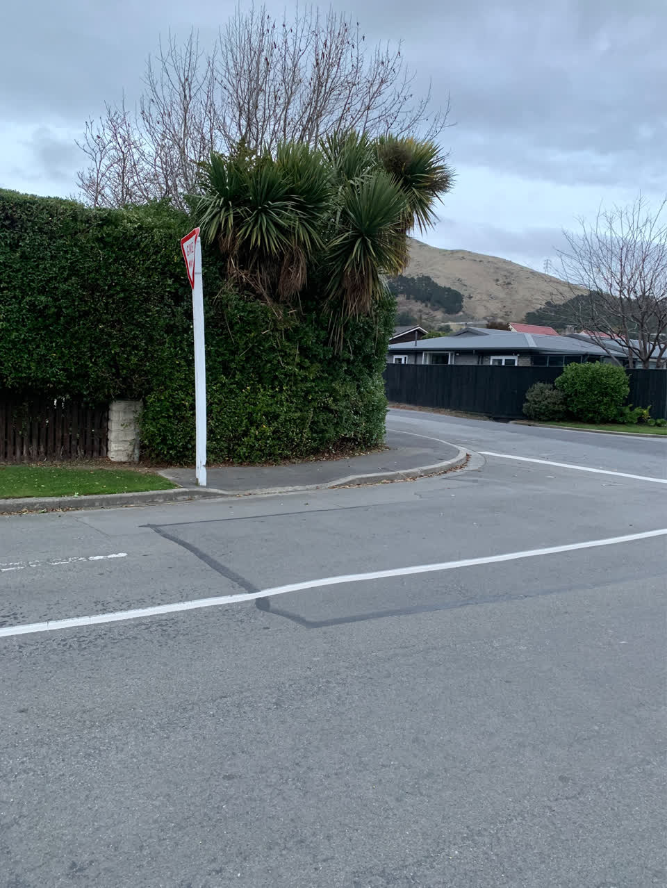 The photograph attached to this roading/streets report