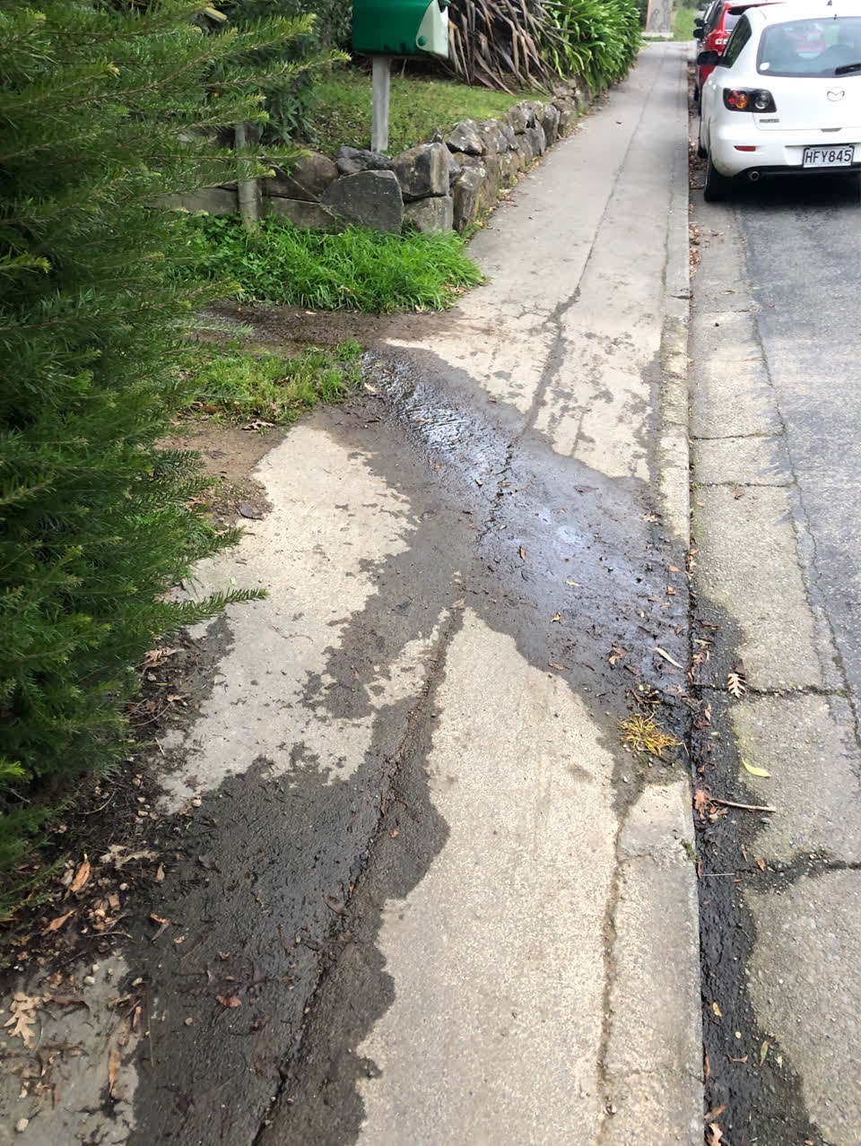 The photograph attached to this wastewater/stormwater report