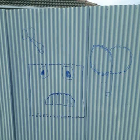Graffiti, a report photo
