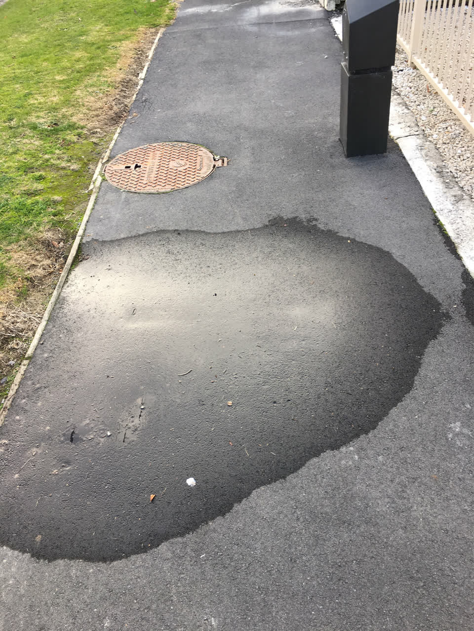 The photograph attached to this water supply report