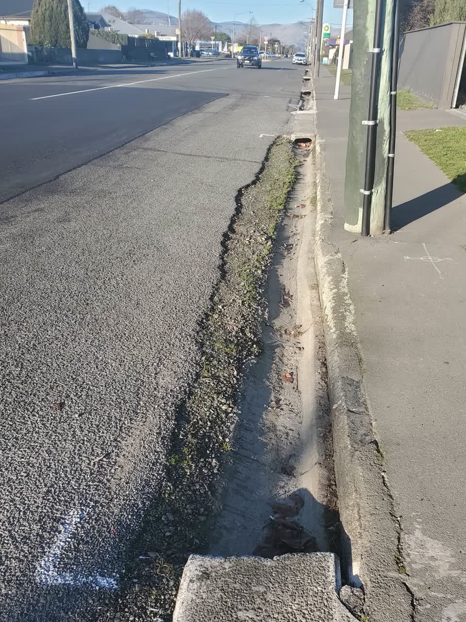 The photograph attached to this roading/streets report