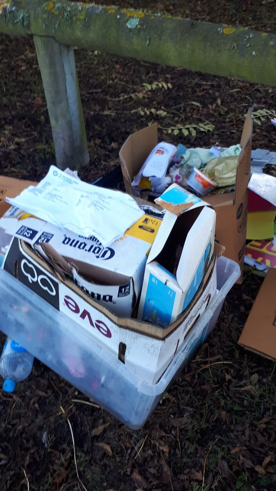 The photograph attached to this rubbish/recycling report
