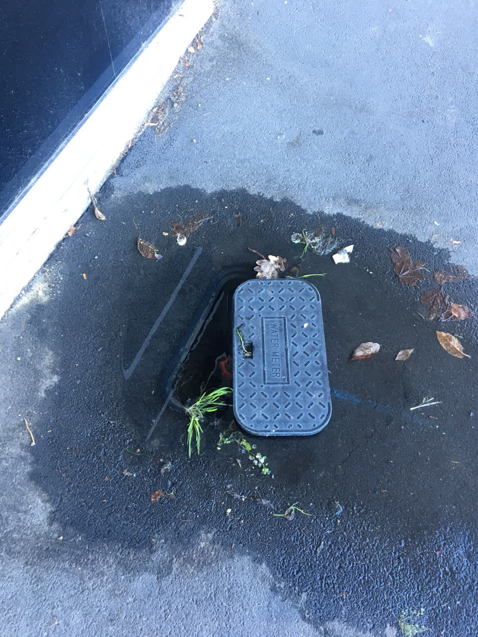 The photograph attached to this flooding report