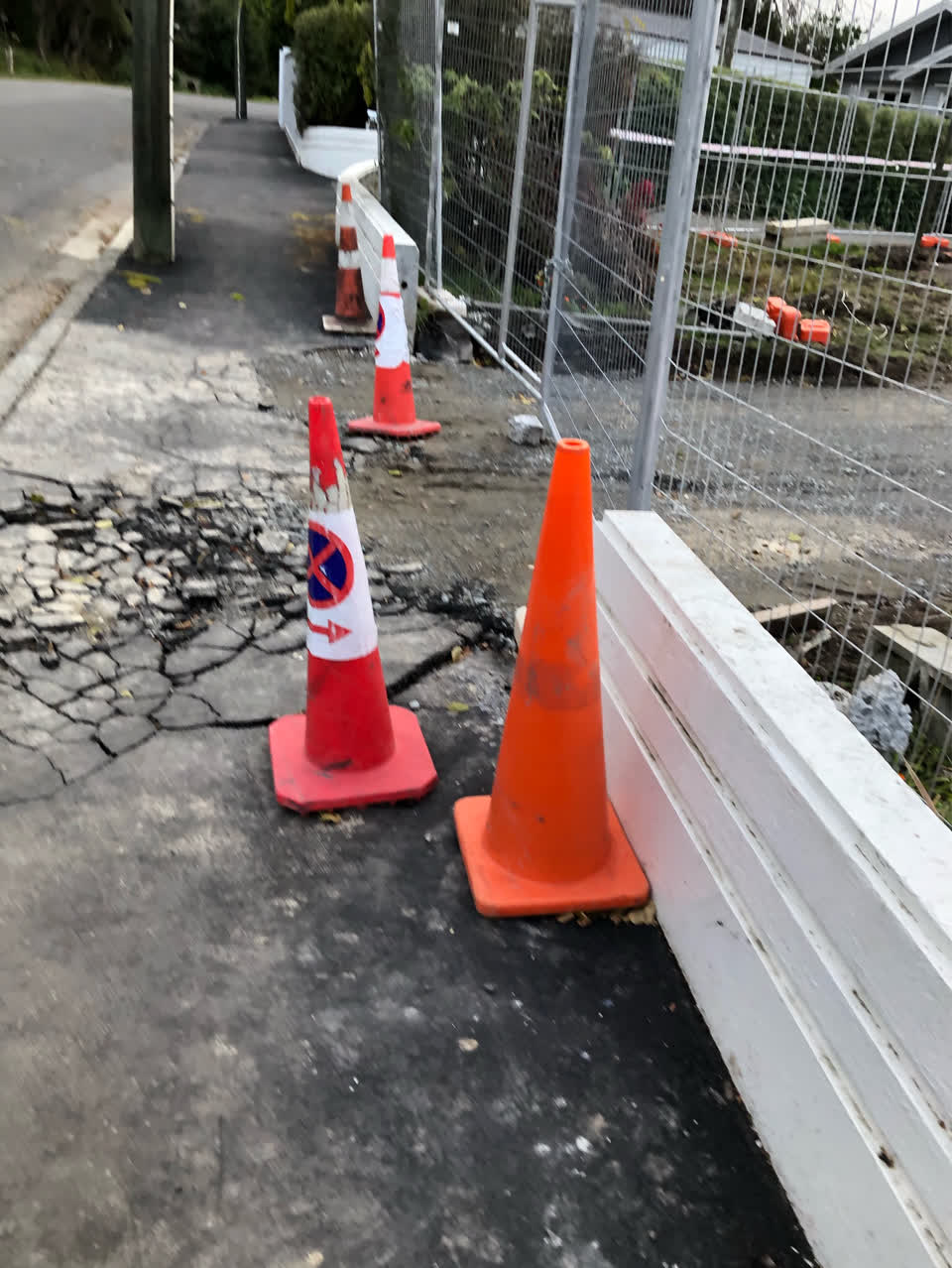 The photograph attached to this roading/streets report