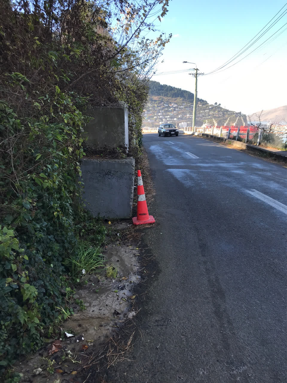 The photograph attached to this roading/streets report