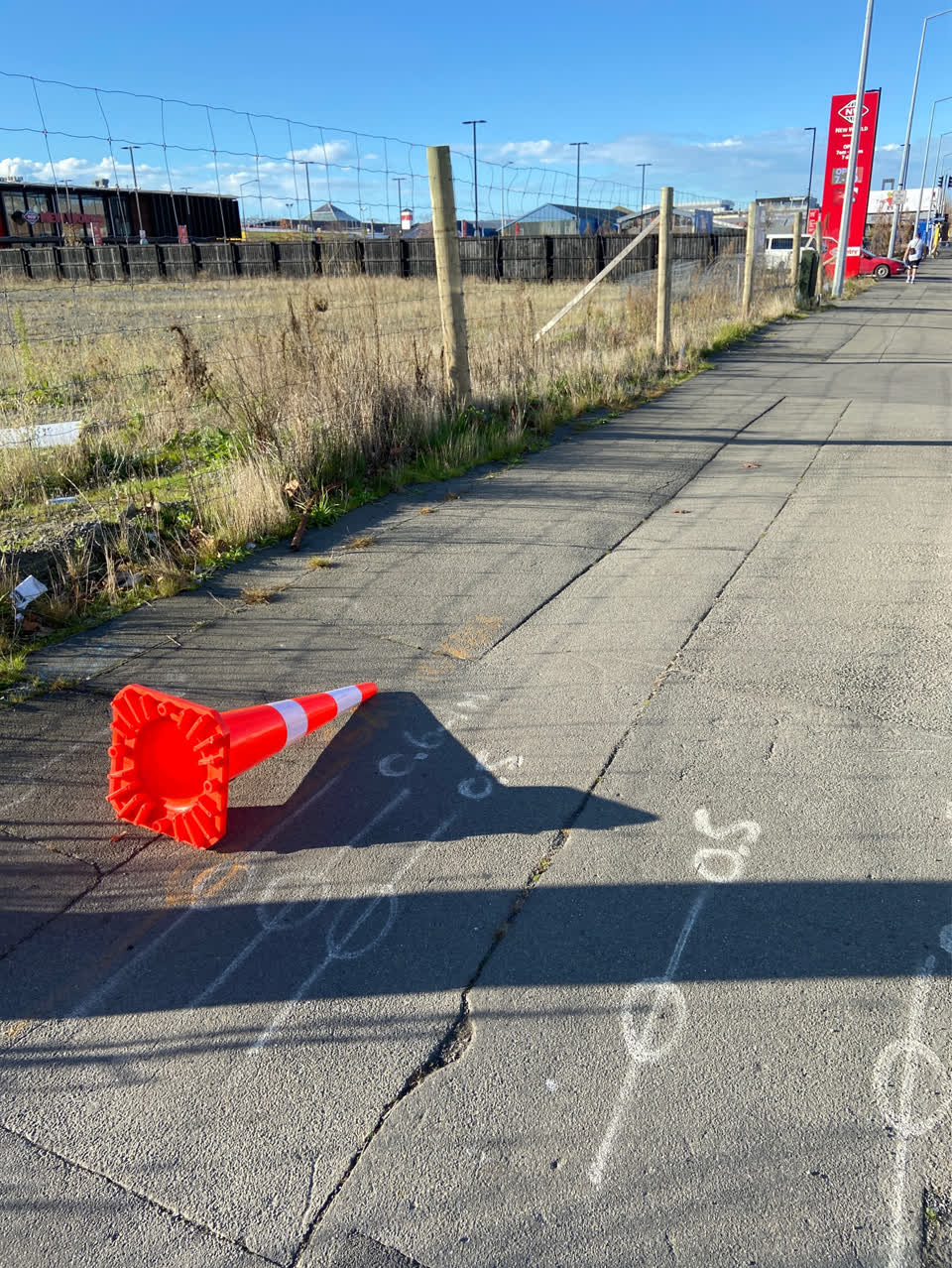 The photograph attached to this roading/streets report