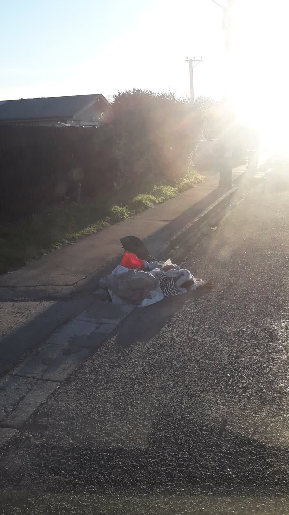 The photograph attached to this rubbish/recycling report