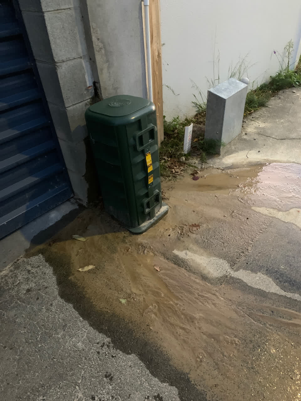 The photograph attached to this flooding report