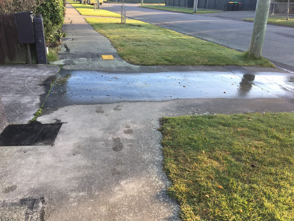 The photograph attached to this water supply report