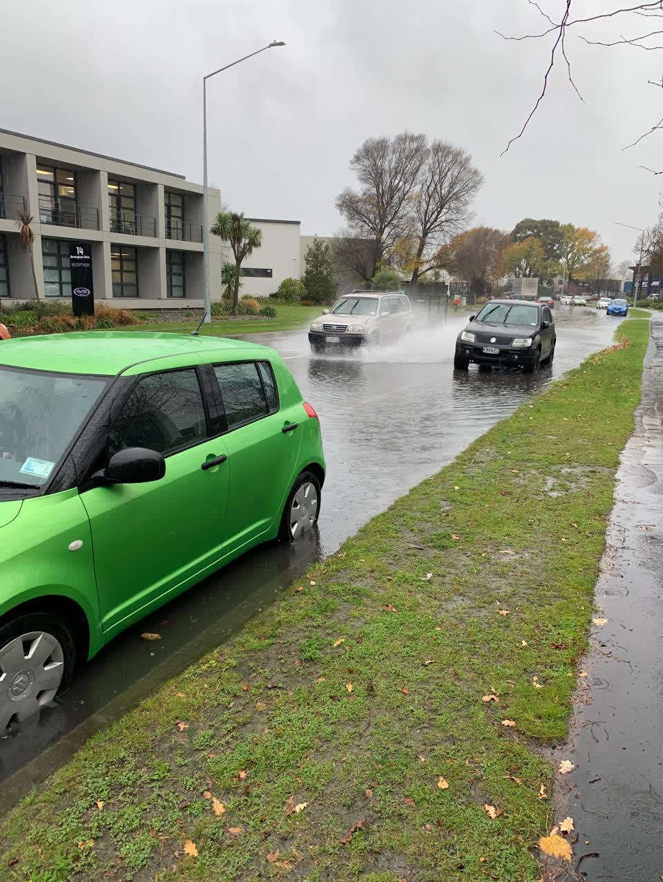 The photograph attached to this flooding report