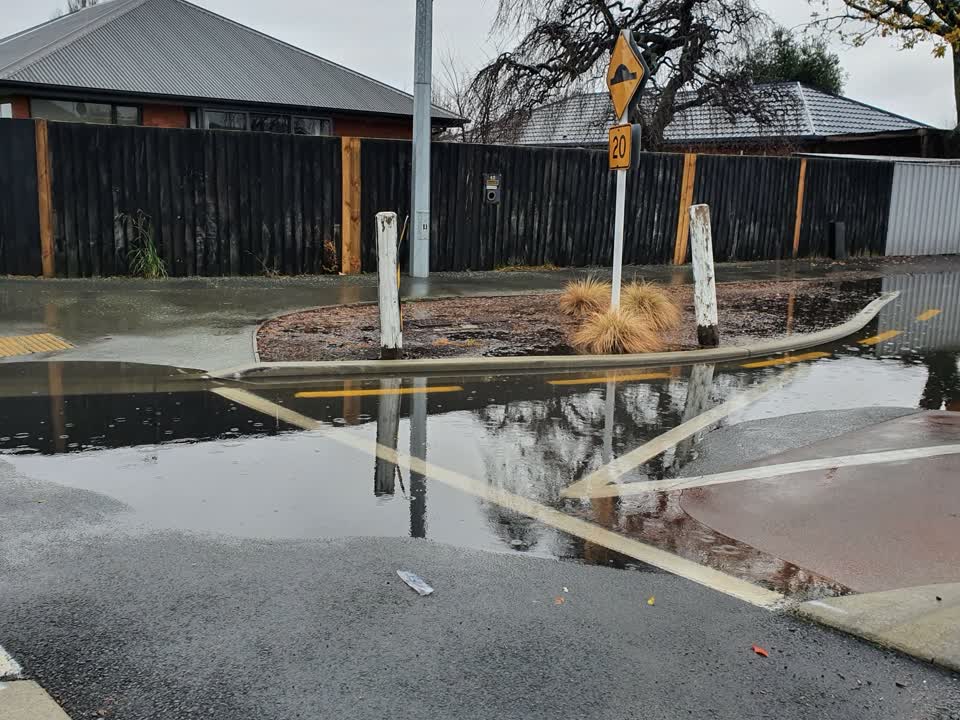 The photograph attached to this flooding report