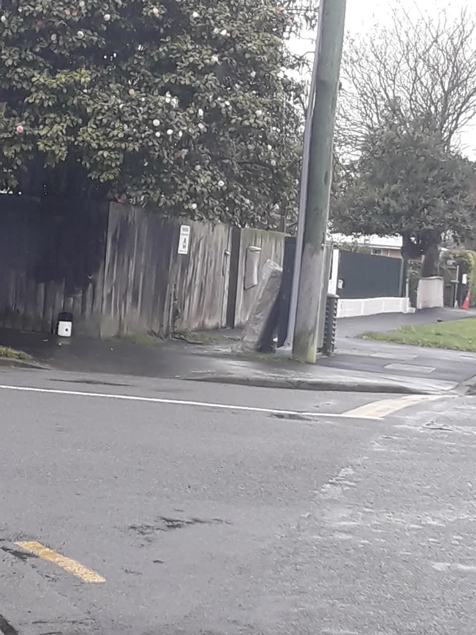 The photograph attached to this rubbish/recycling report