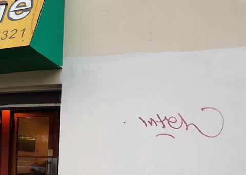 Graffiti, a report photo