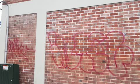 Graffiti, a report photo