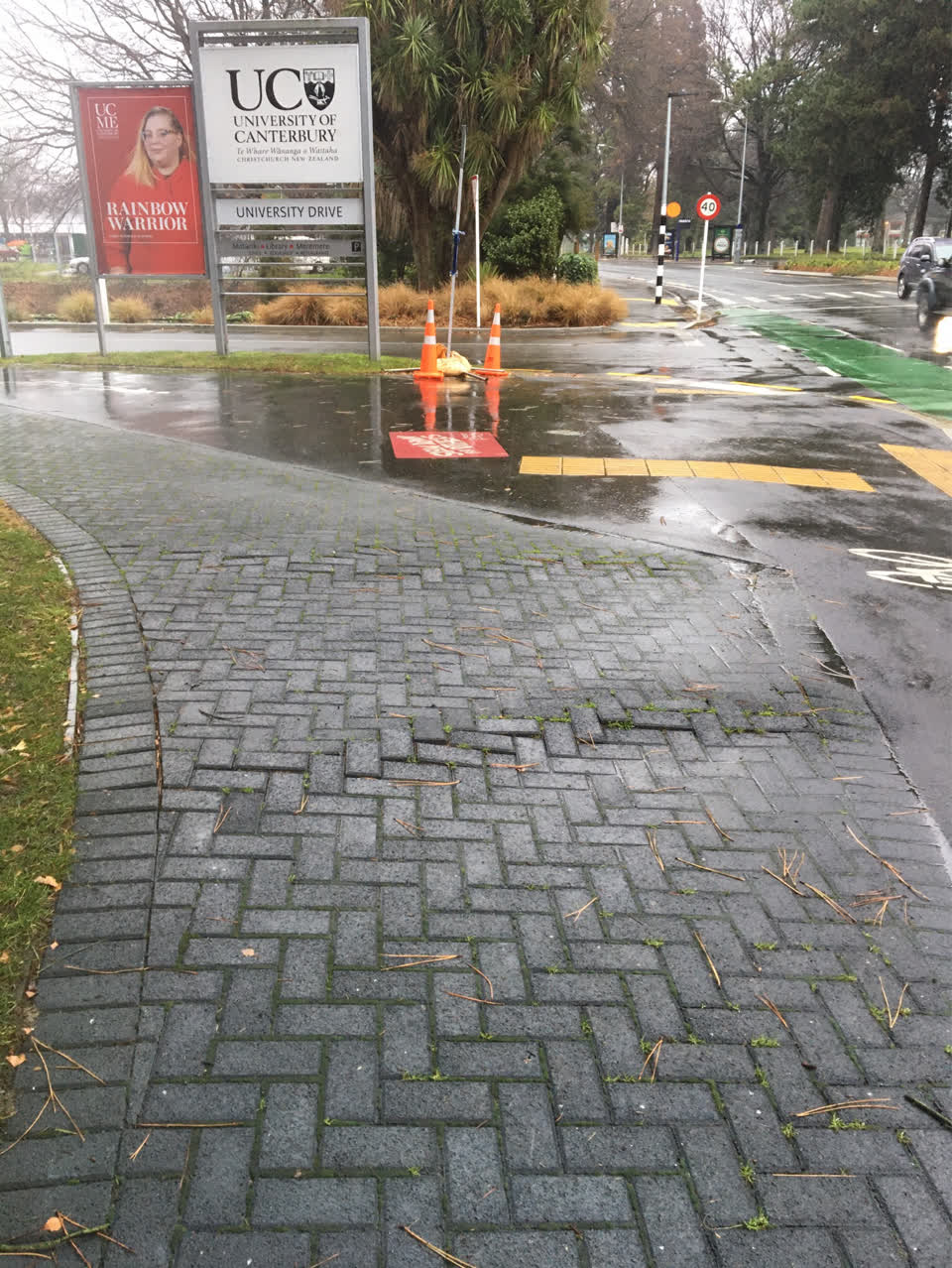 The photograph attached to this roading/streets report