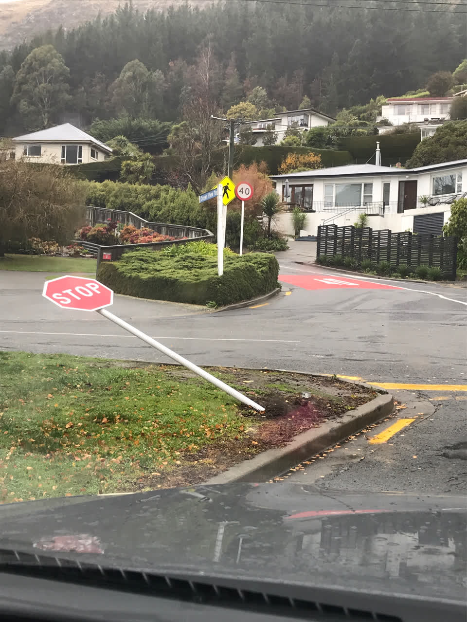 The photograph attached to this roading/streets report