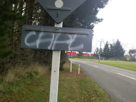Graffiti, a report photo