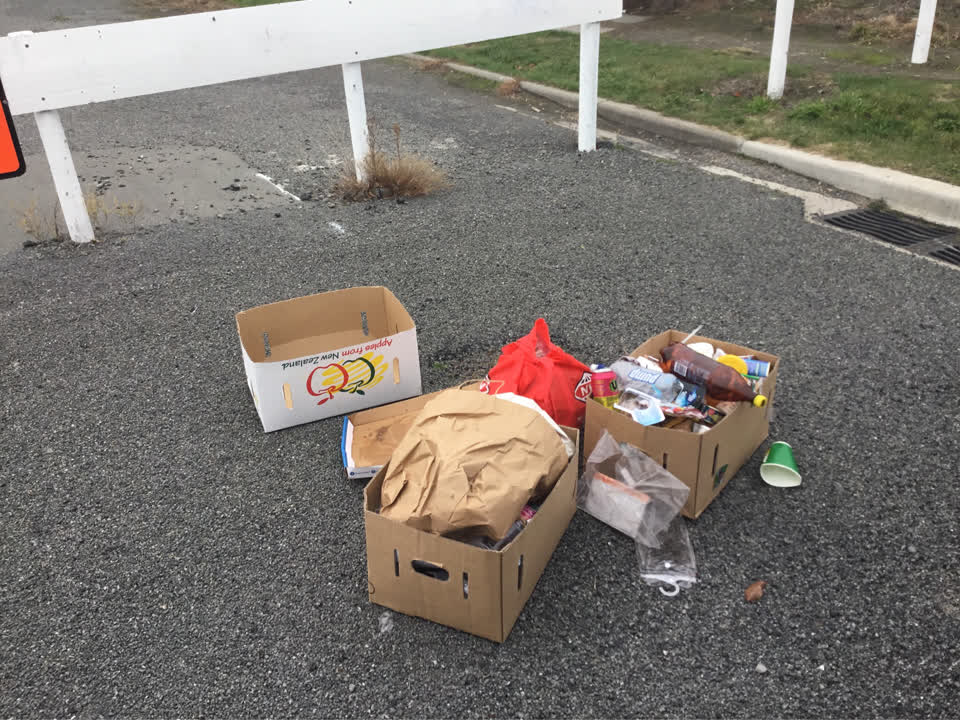 The photograph attached to this rubbish/recycling report