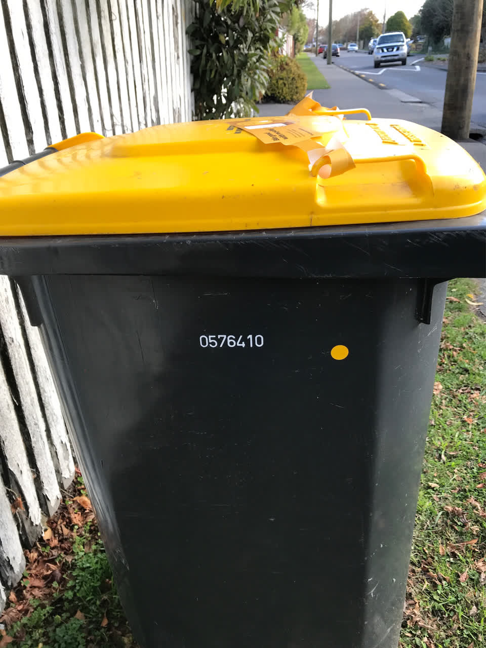 The photograph attached to this rubbish/recycling report