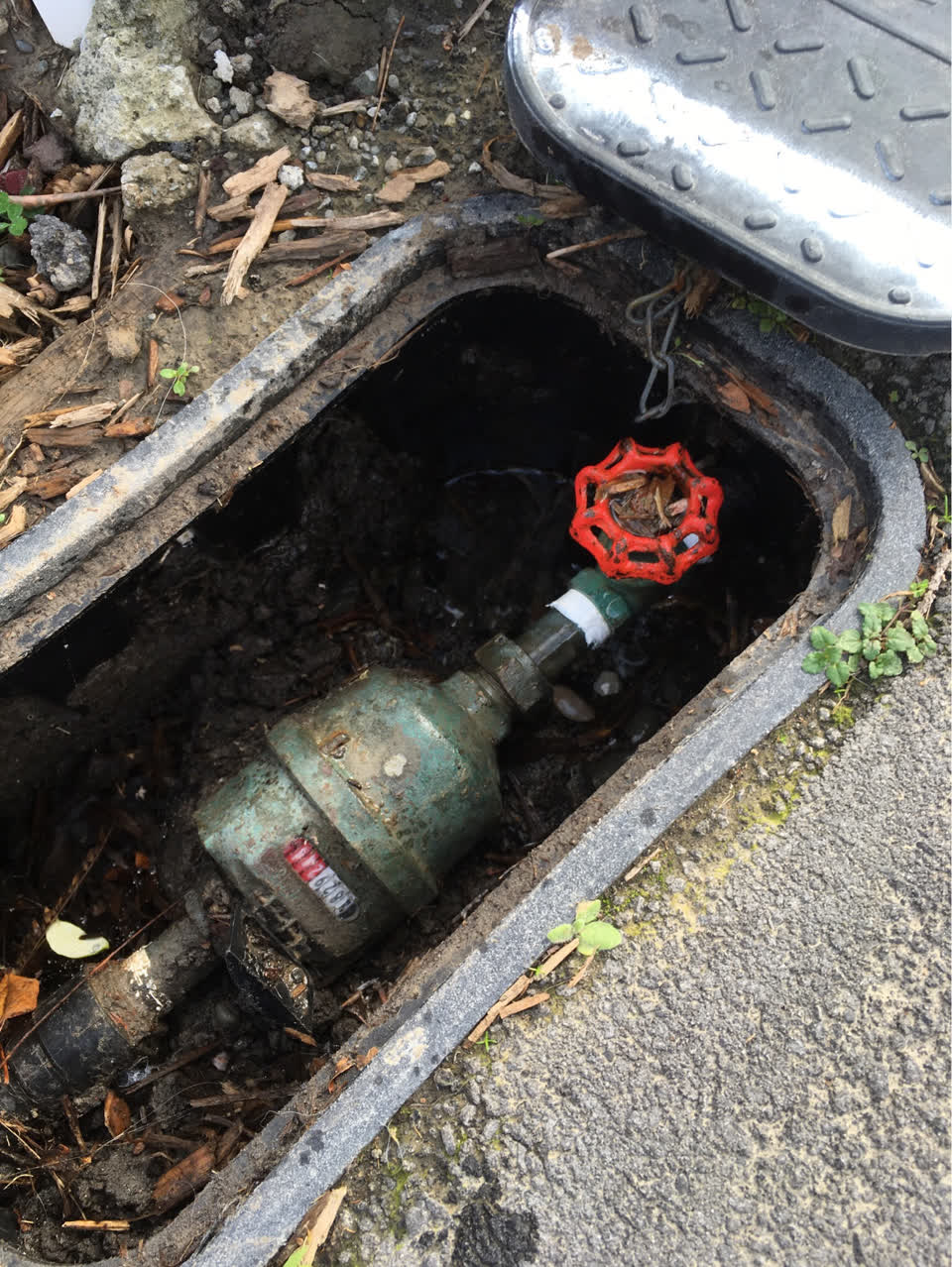 The photograph attached to this water supply report