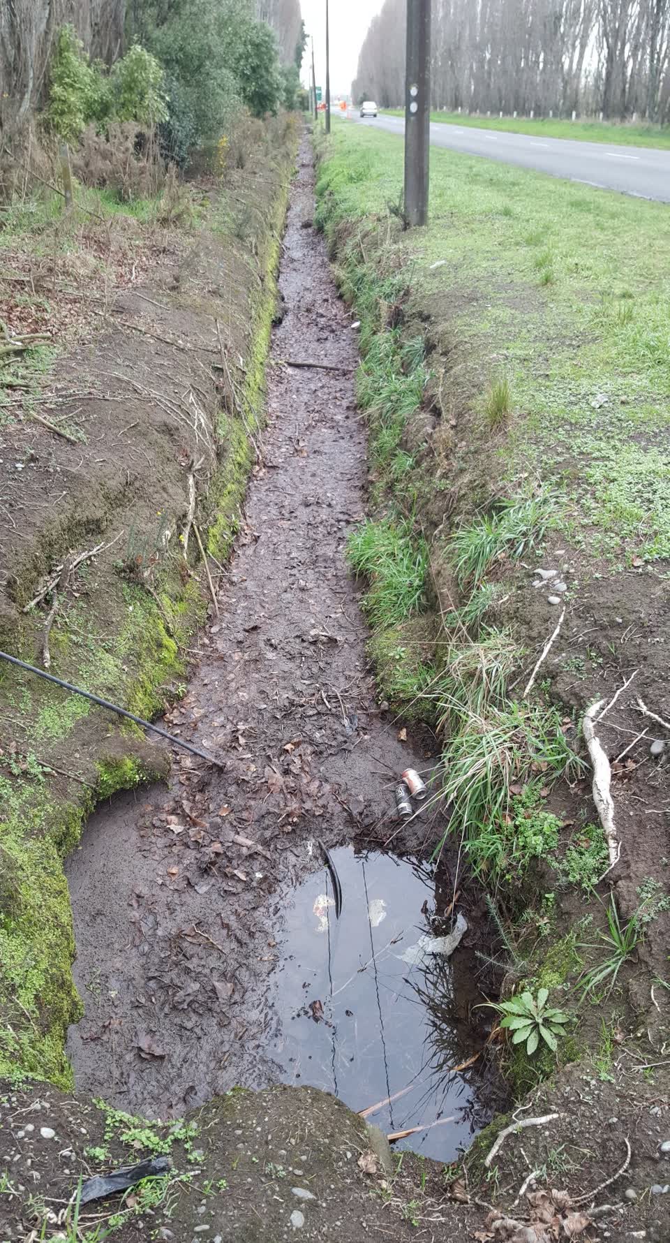 The photograph attached to this wastewater/stormwater report