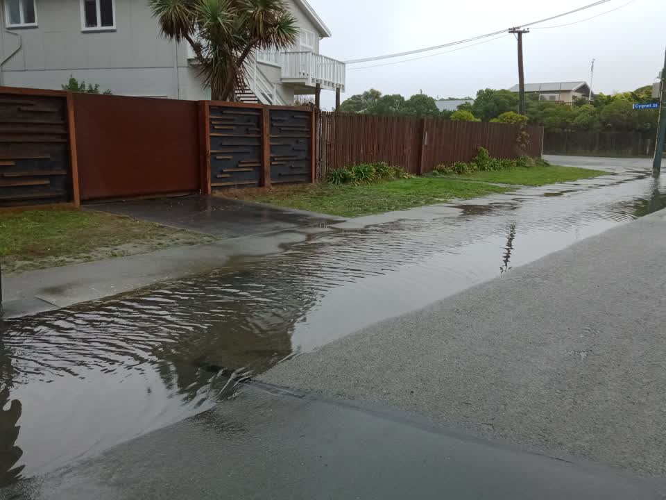 The photograph attached to this flooding report