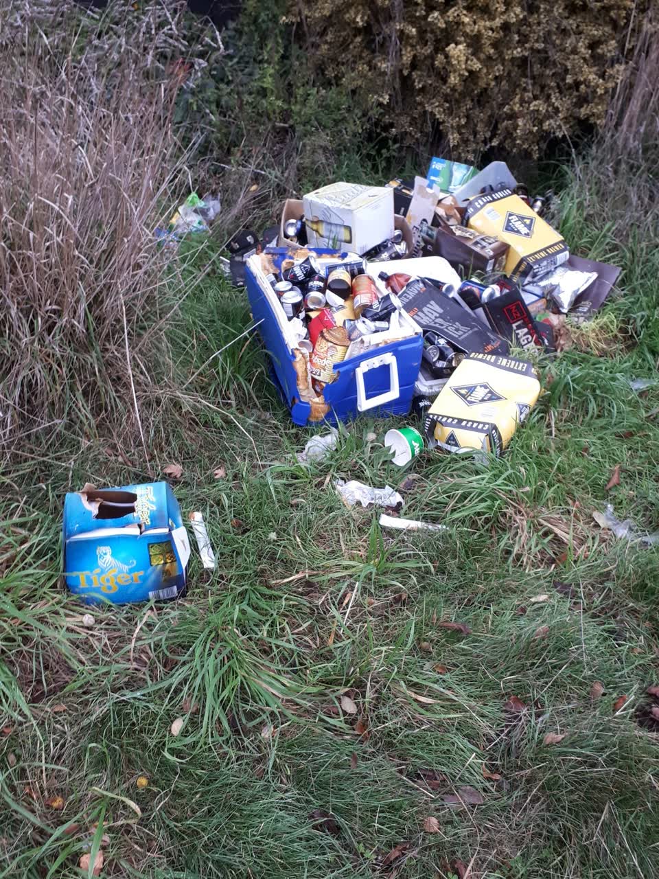 The photograph attached to this rubbish/recycling report