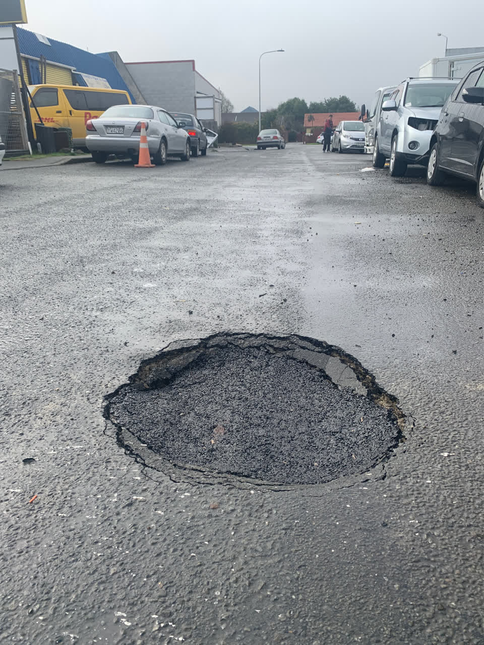 The photograph attached to this roading/streets report