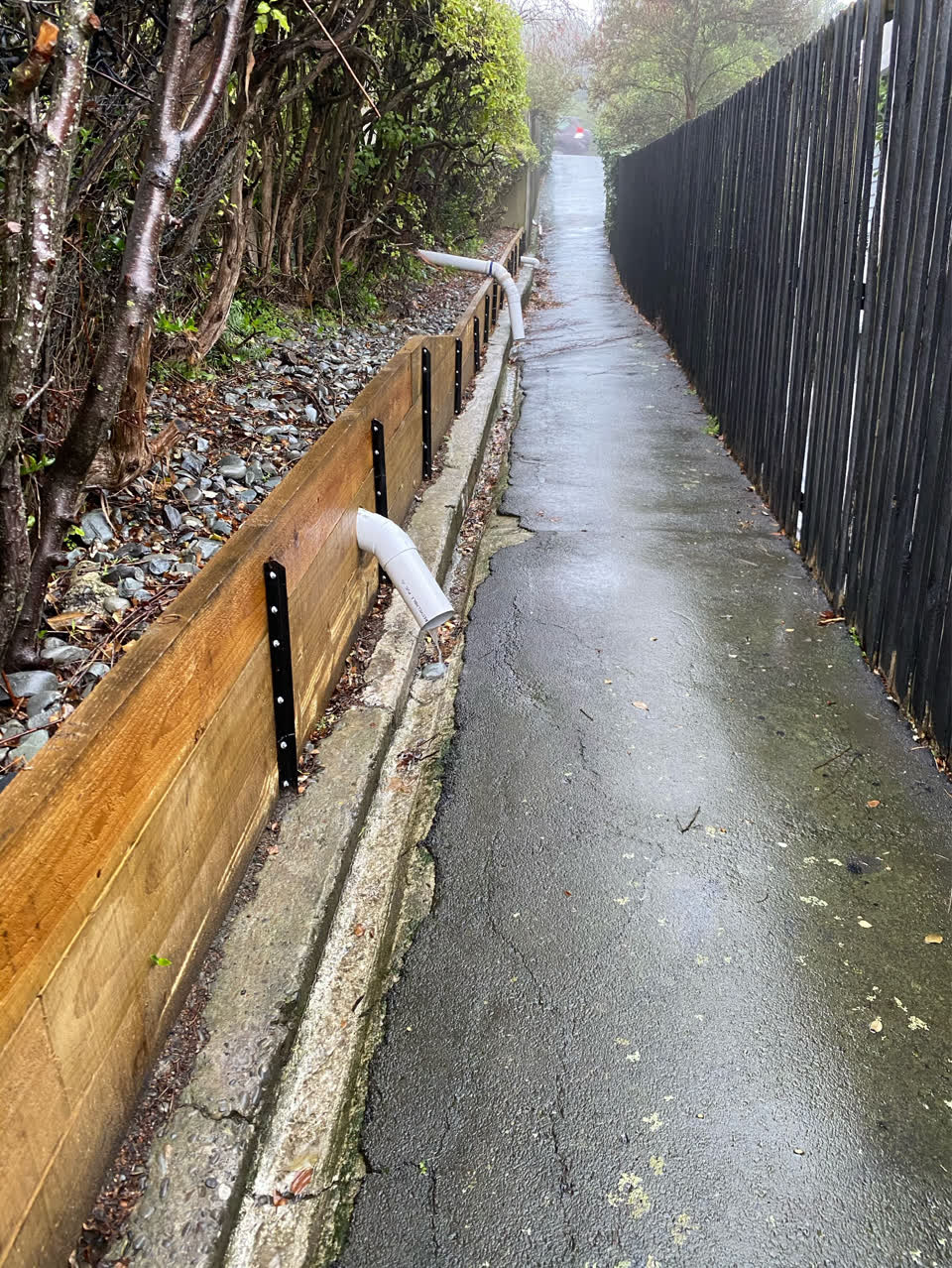 The photograph attached to this wastewater/stormwater report