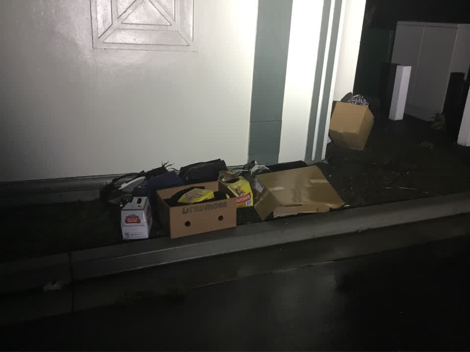 The photograph attached to this rubbish/recycling report