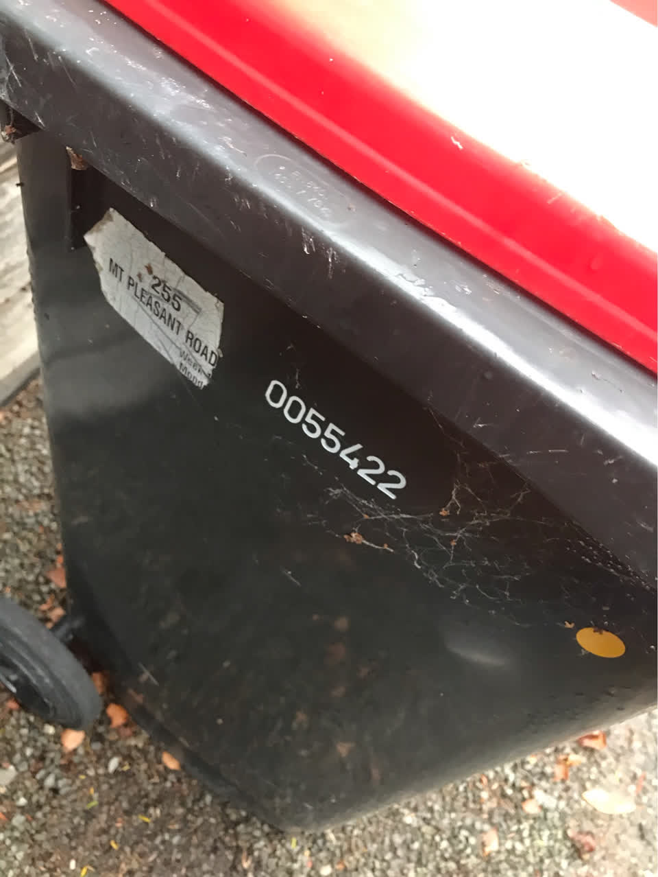The photograph attached to this rubbish/recycling report