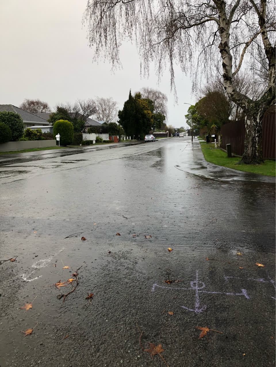 The photograph attached to this flooding report