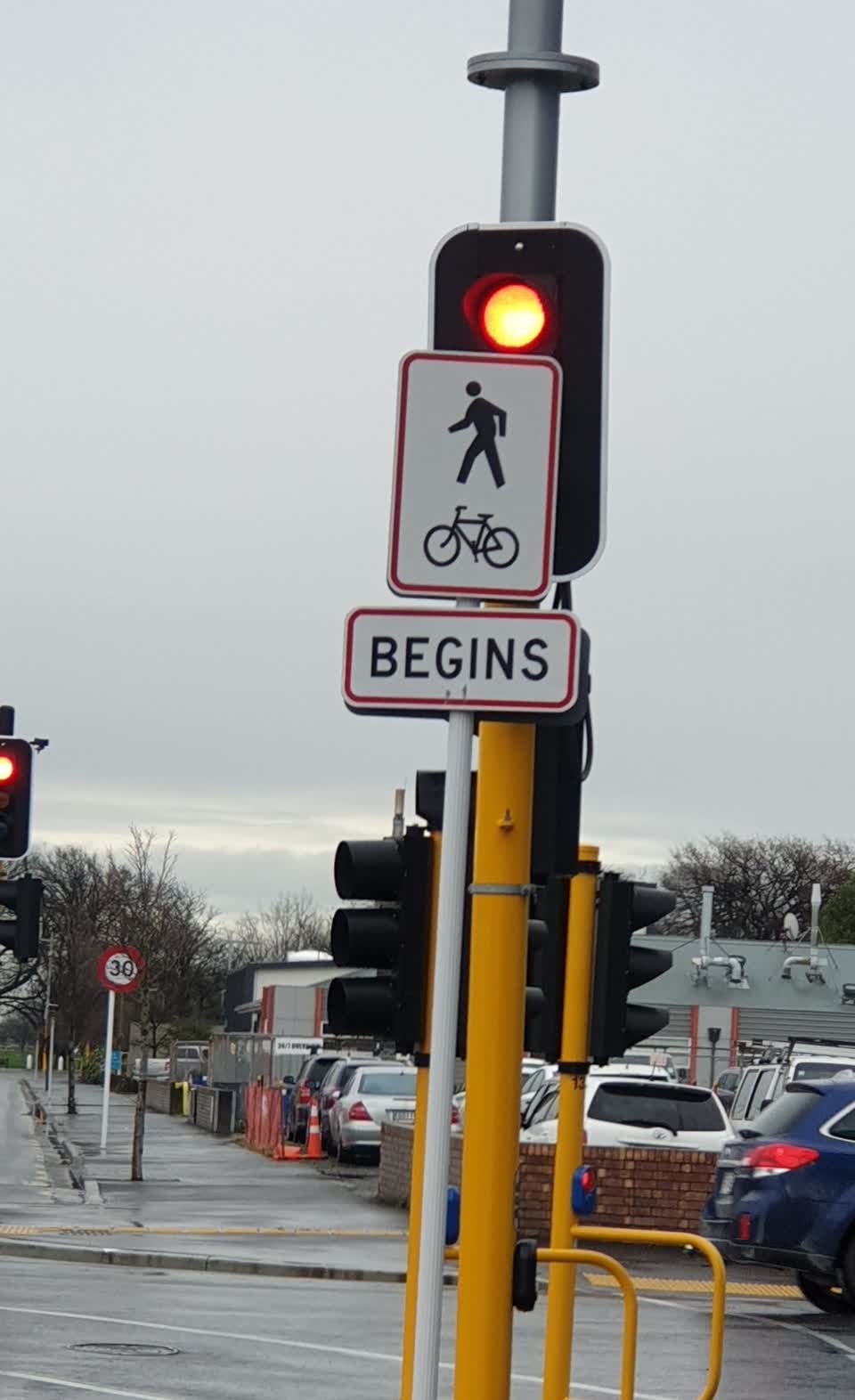 The photograph attached to this roading/streets report
