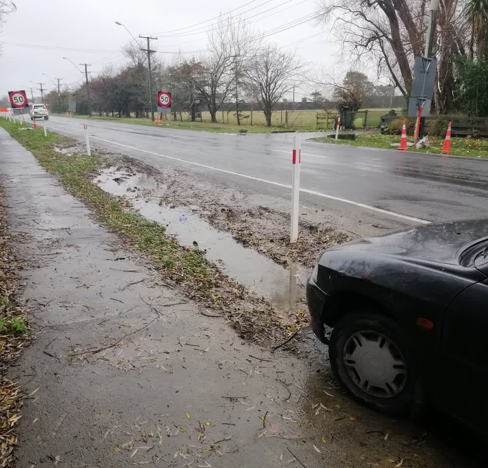 The photograph attached to this wastewater/stormwater report