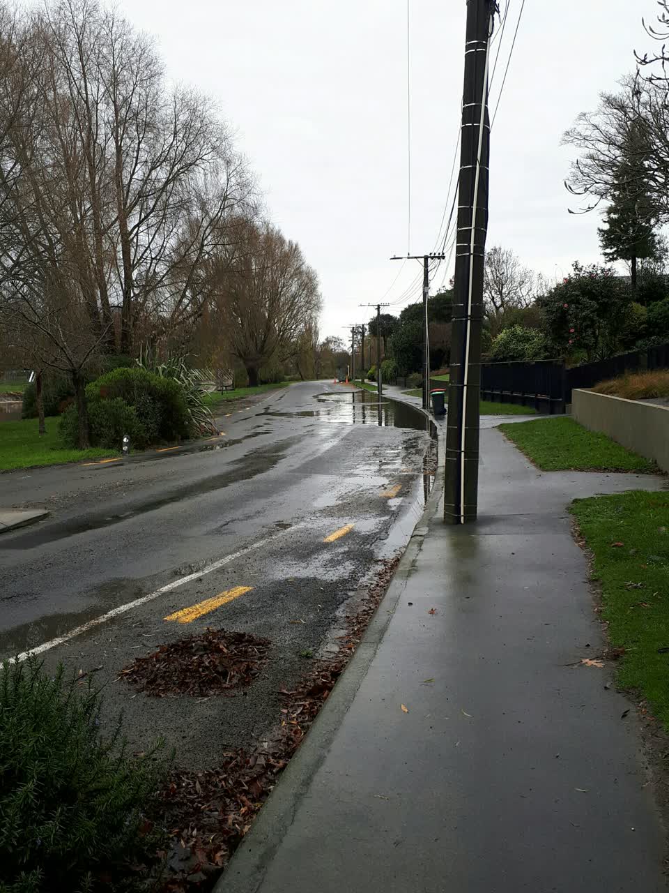 The photograph attached to this roading/streets report
