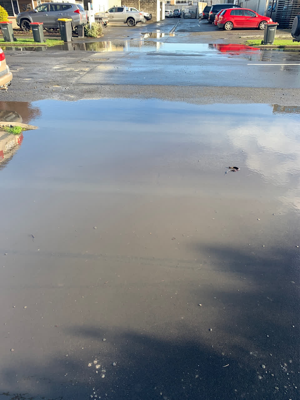 The photograph attached to this flooding report