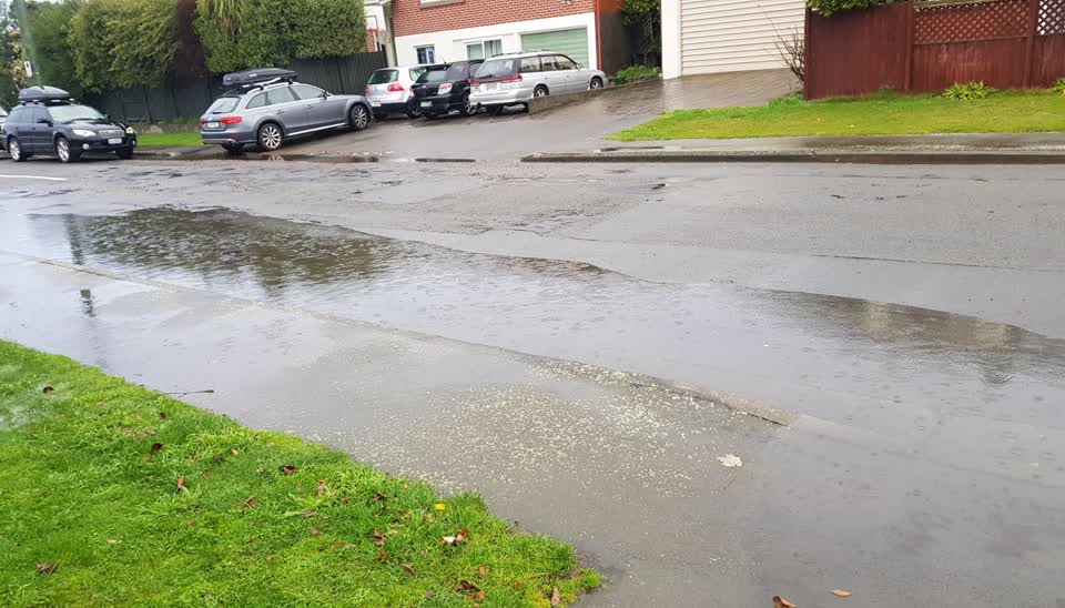 The photograph attached to this flooding report