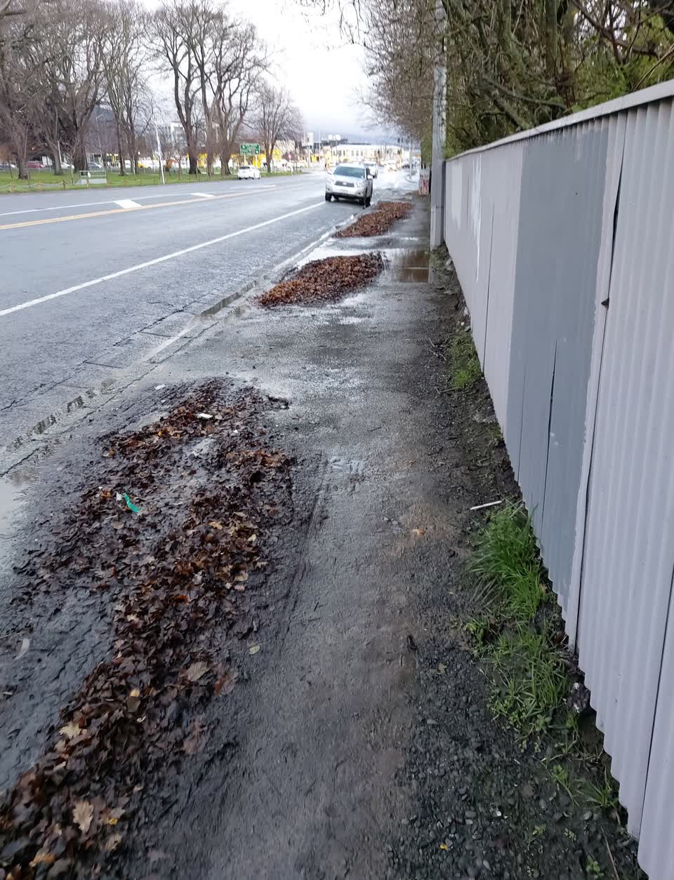 The photograph attached to this roading/streets report