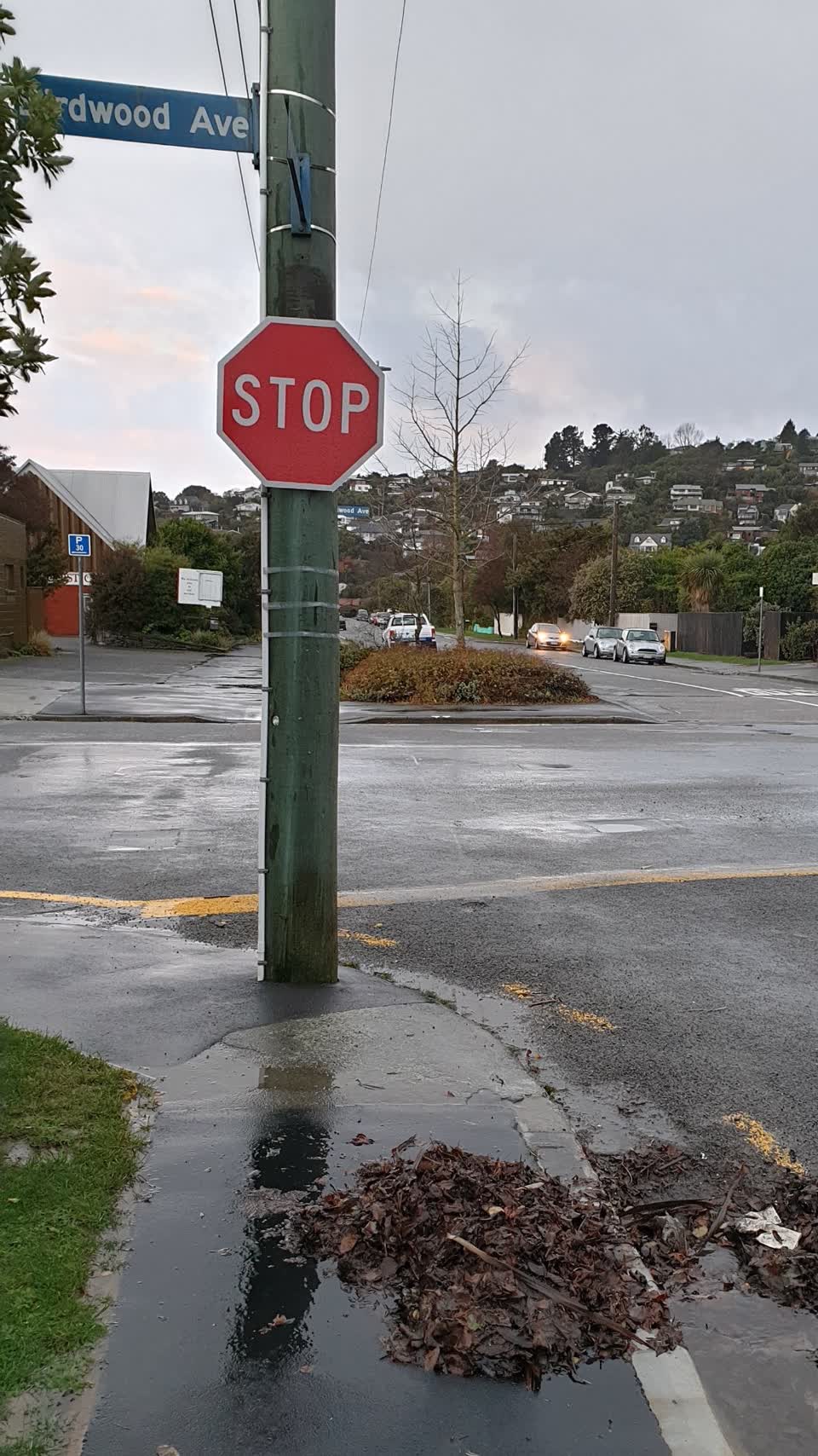The photograph attached to this wastewater/stormwater report