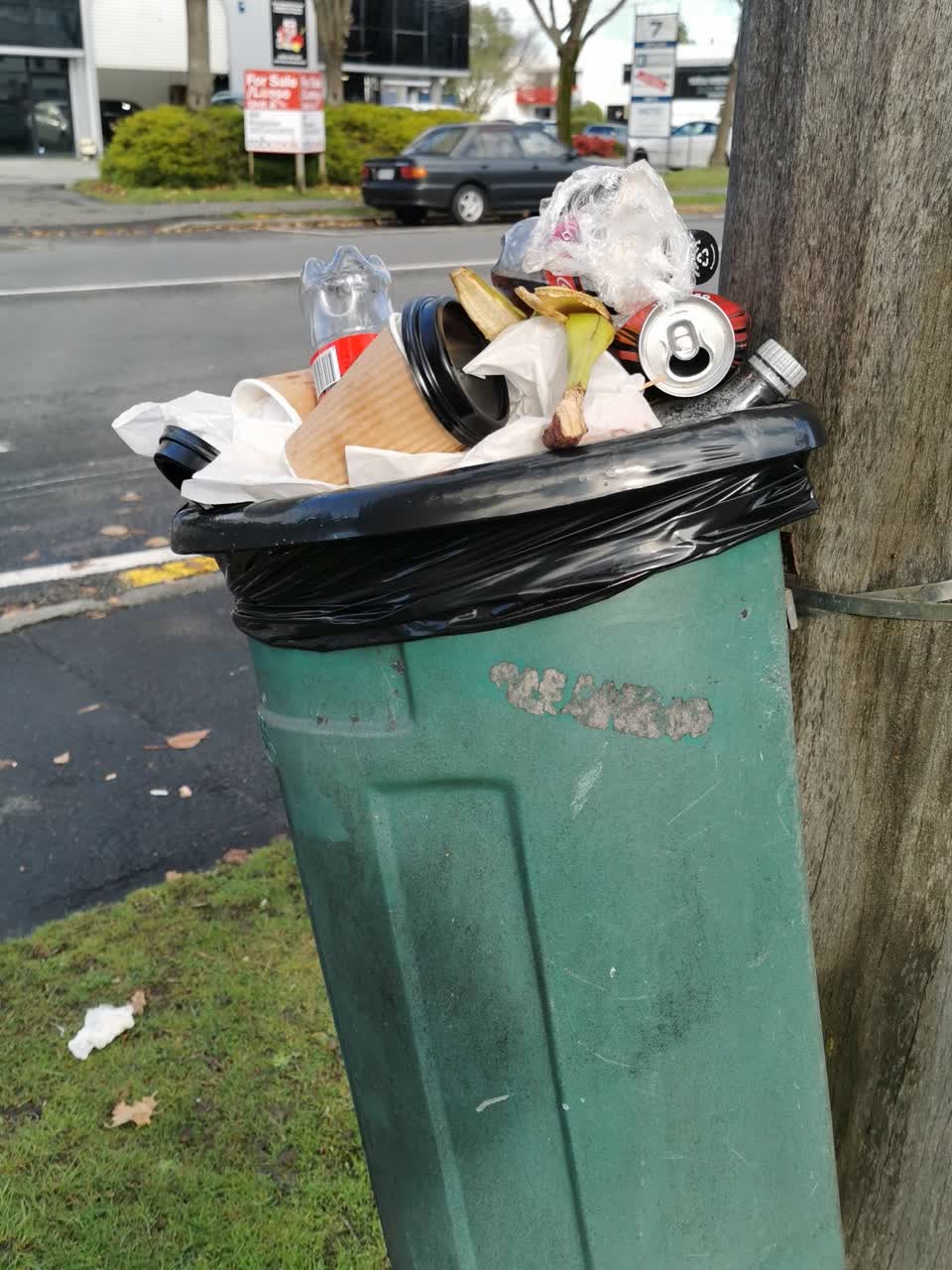 The photograph attached to this rubbish/recycling report