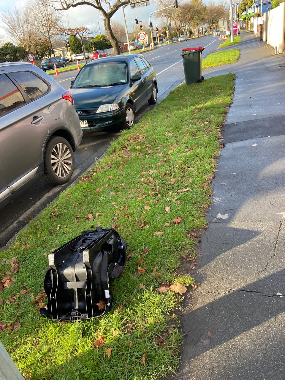 The photograph attached to this rubbish/recycling report