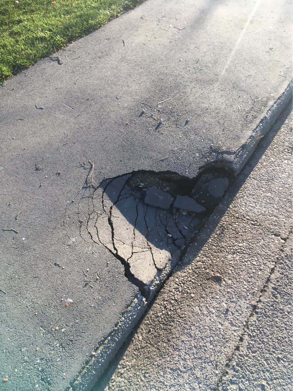 The photograph attached to this wastewater/stormwater report