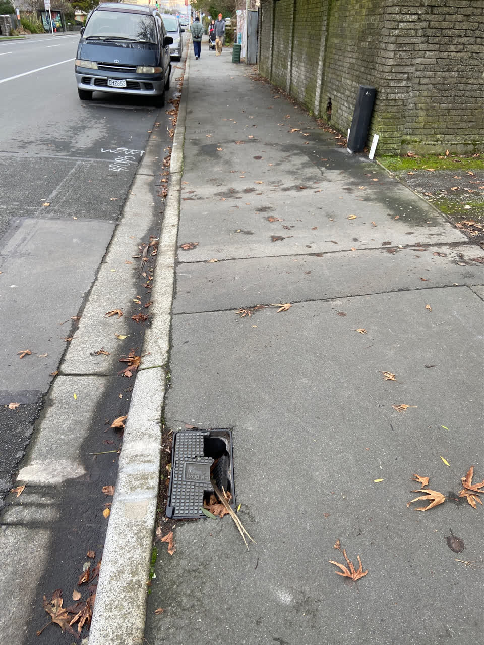 The photograph attached to this roading/streets report