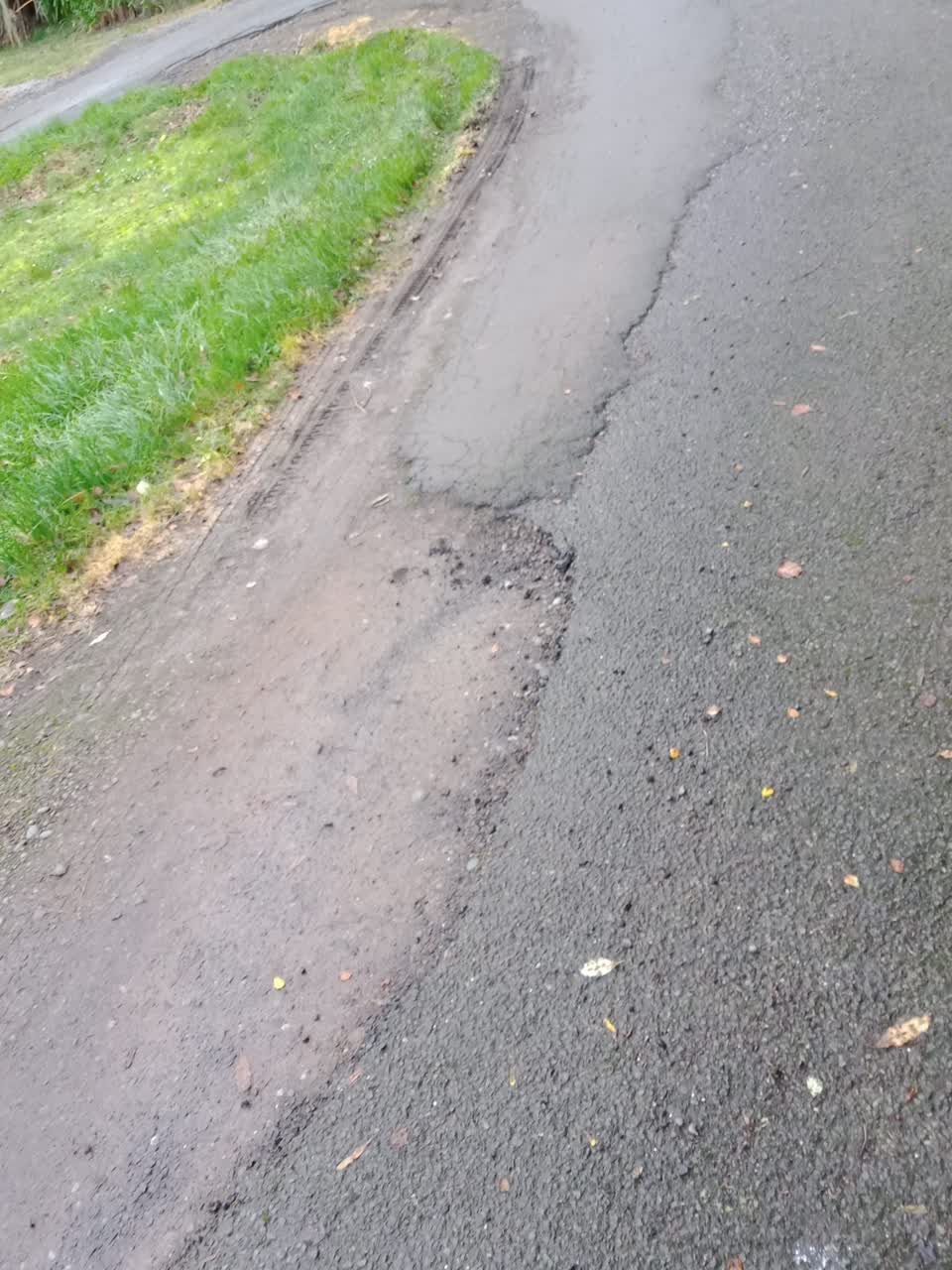 The photograph attached to this roading/streets report