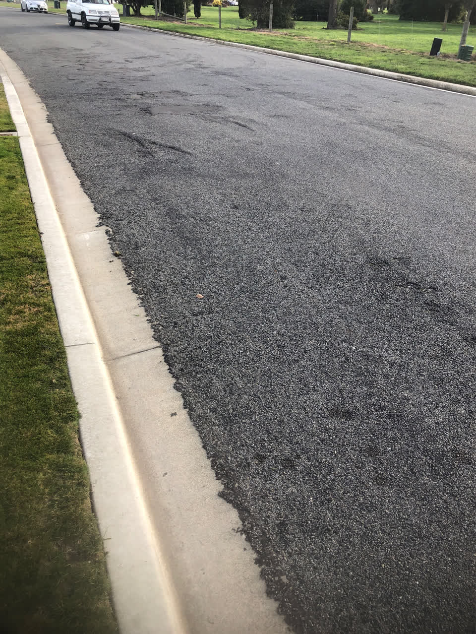 The photograph attached to this roading/streets report